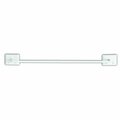 Decko Bath Products Towel Bar White 24 in. 48170